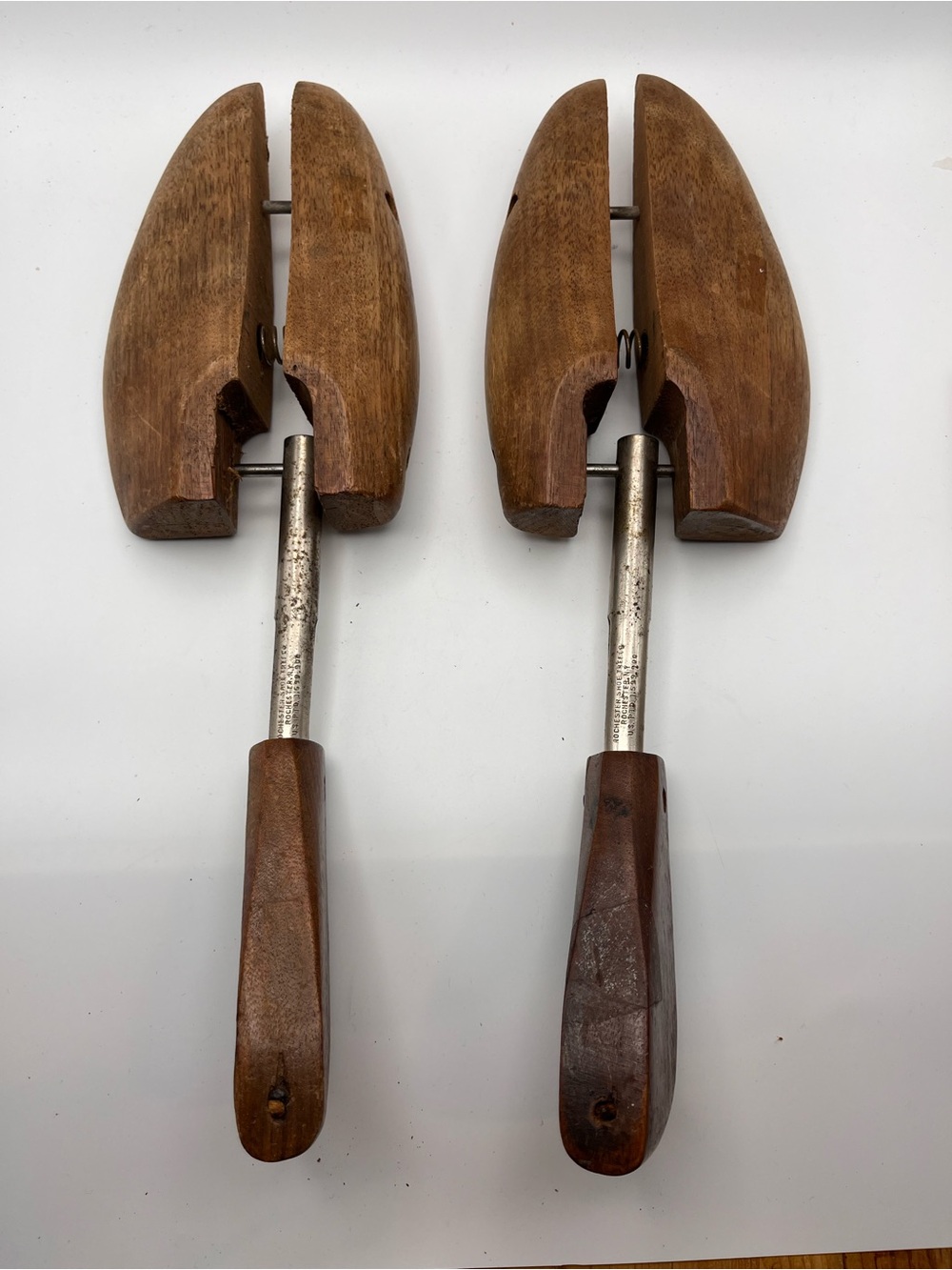 VTG Mid-C split-toe wooden shoe tree by Rochester Shoe Tree Co. Shoe keeper